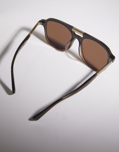 Brunello Cucinelli Sartorial Sunset acetate sunglasses with polarized lenses outlook