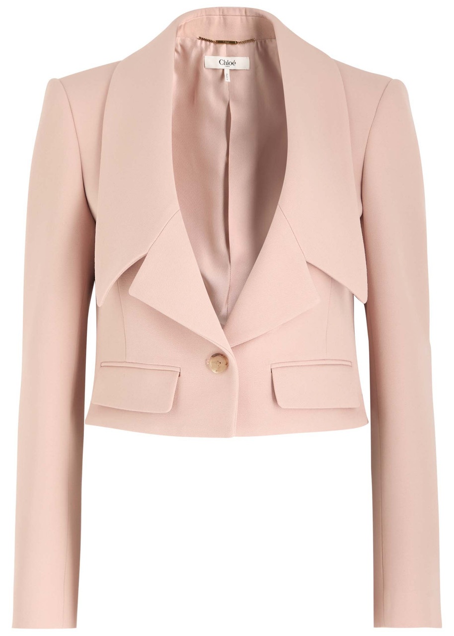 Chloe Cropped Wool Blazer - 1