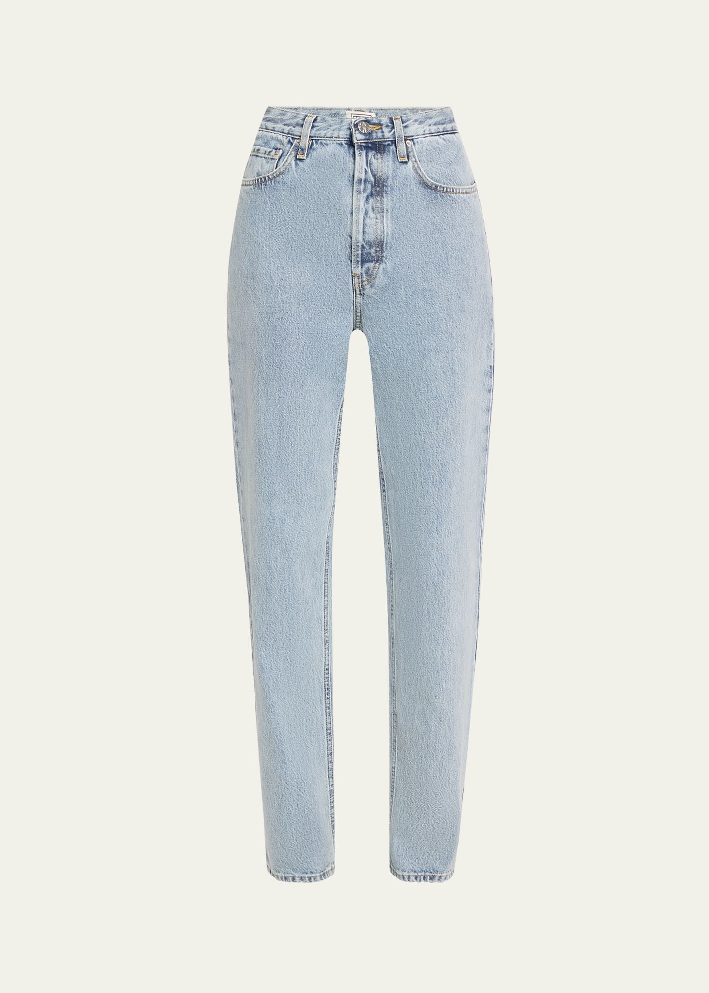 Classic Cut Denim Pants - 1