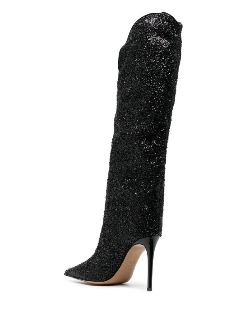 110mm sequin knee-high boots - 3