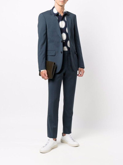 Sandro petrol single-breasted blazer outlook