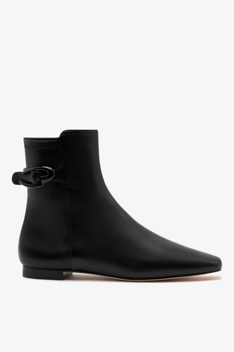 Alexis Verona Flat Boot In Black Leather 1