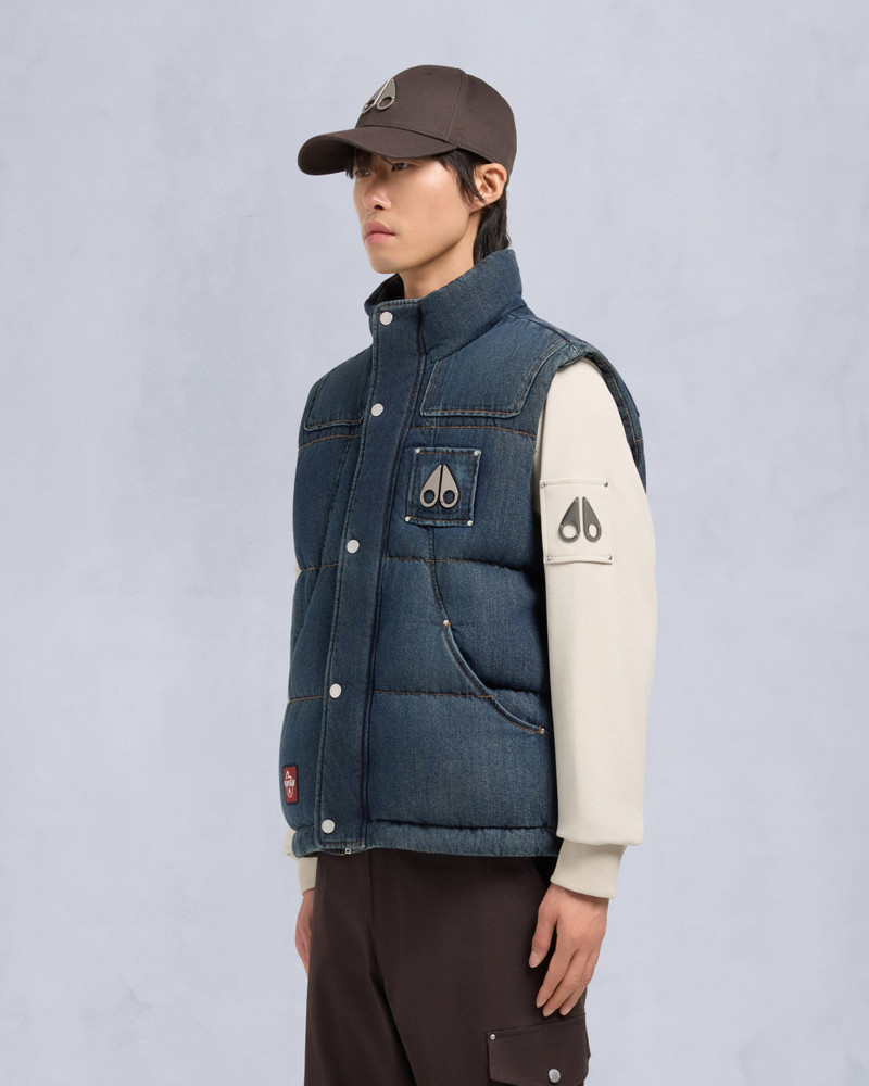 EVISU X MOOSE DENIM EVEREST PUFFER VEST 3