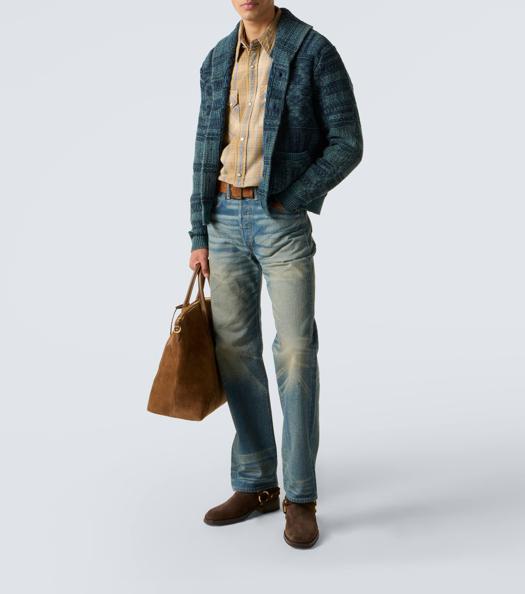 Jacquard cotton cardigan - 2