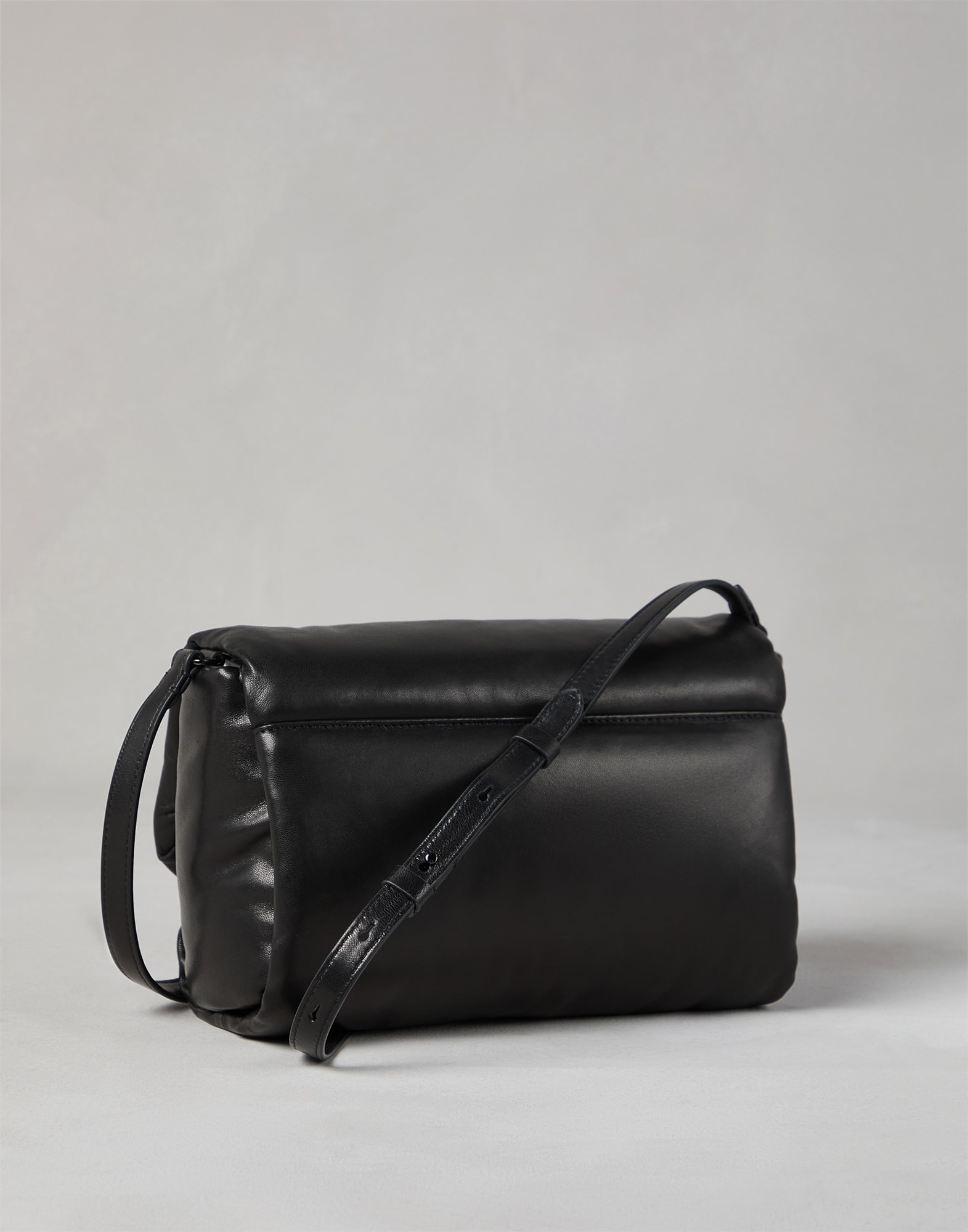 Wet-effect nappa leather bag with shimmering detail - 2