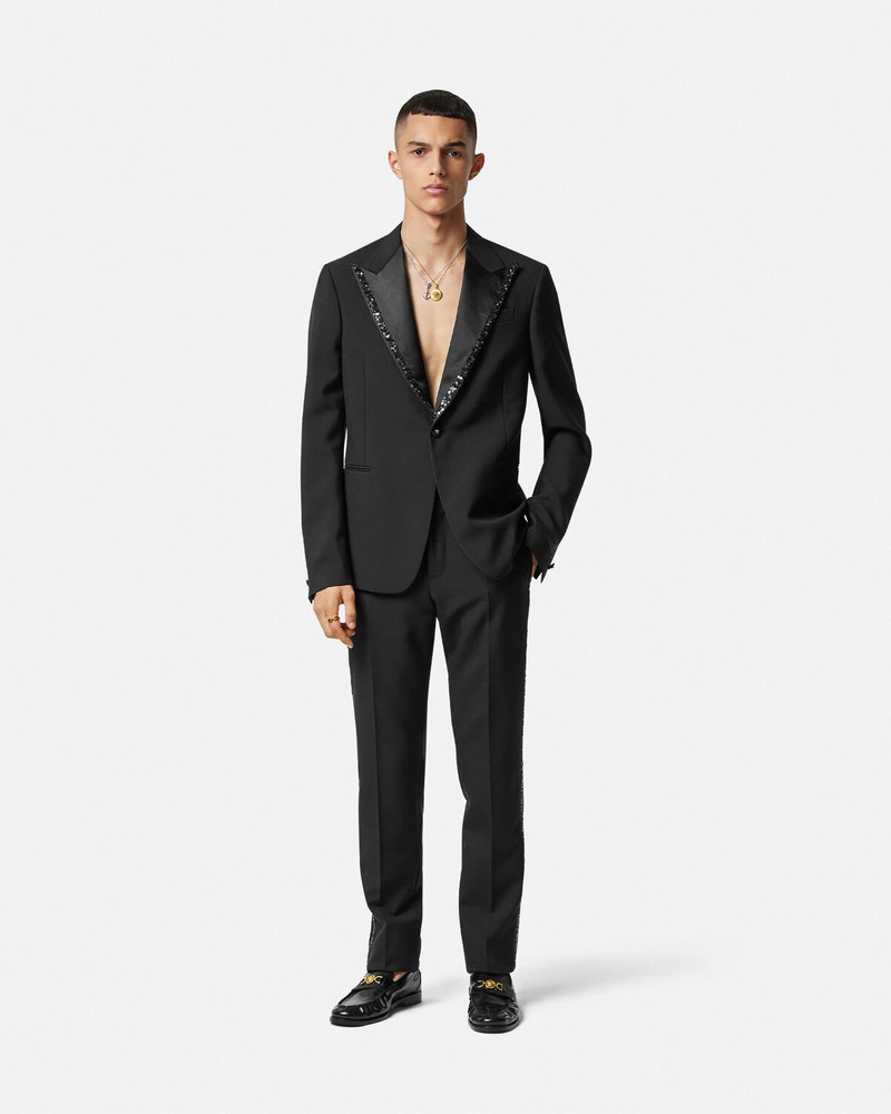 VERSACE Embellished Formal Pants outlook