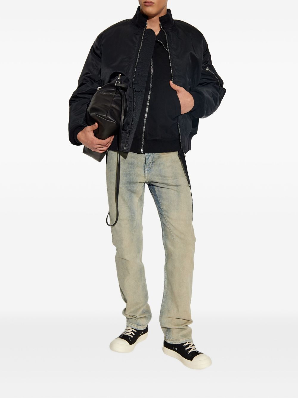asymmetric-zip hoodie - 2