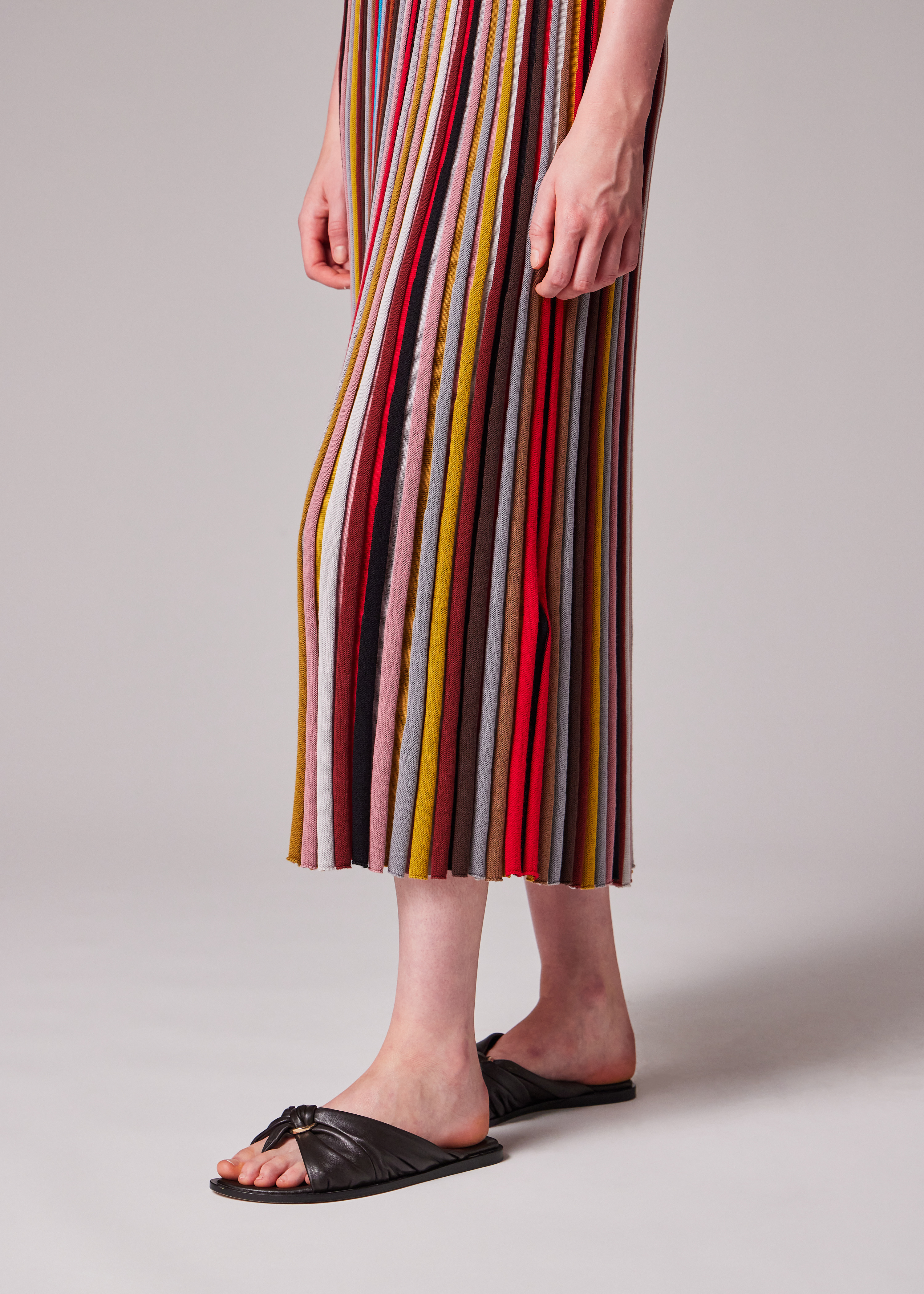 Women's 'Signature Stripe' Sleeveless Knitted Dress - 5