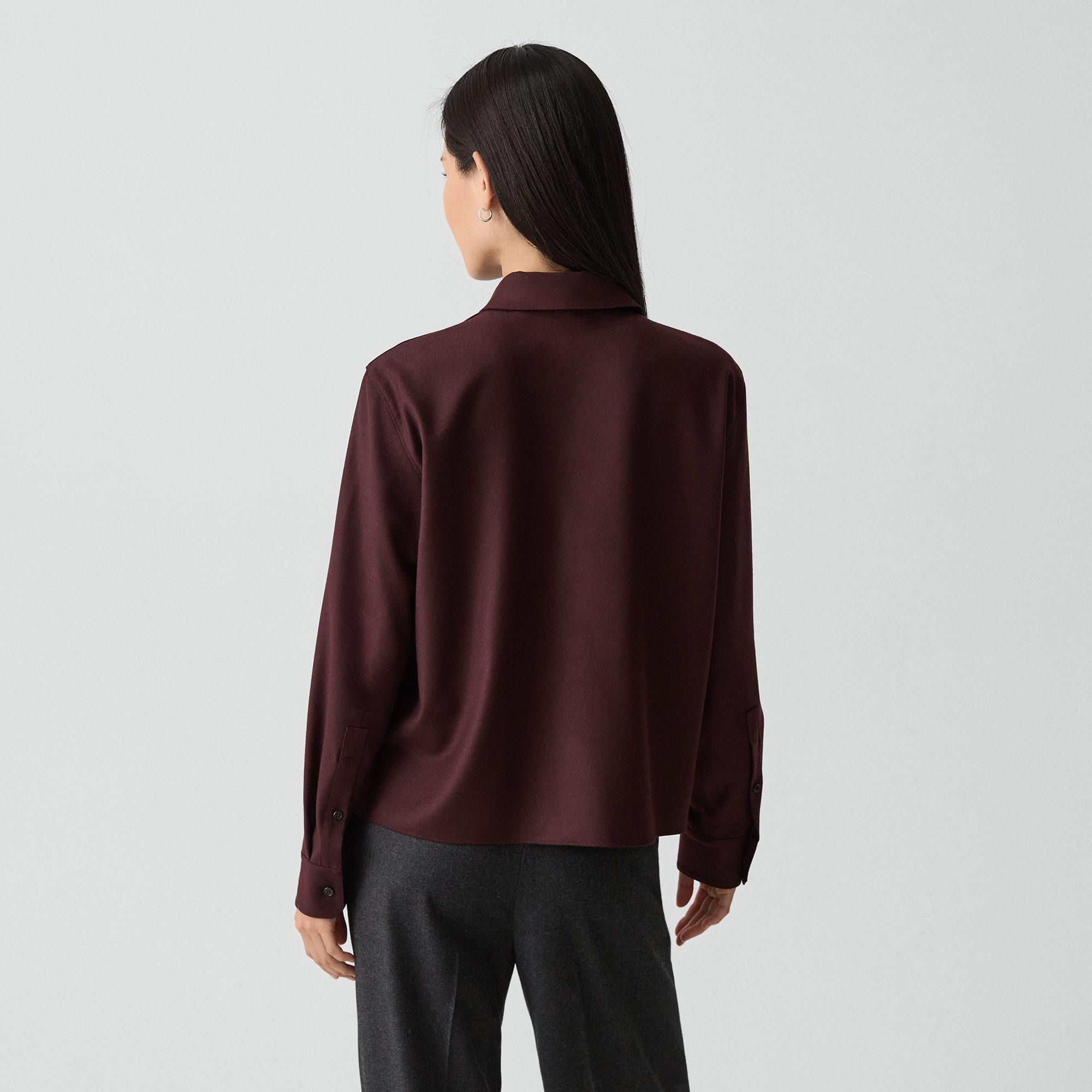 Boxy Shirt in Sleek Flannel - 4