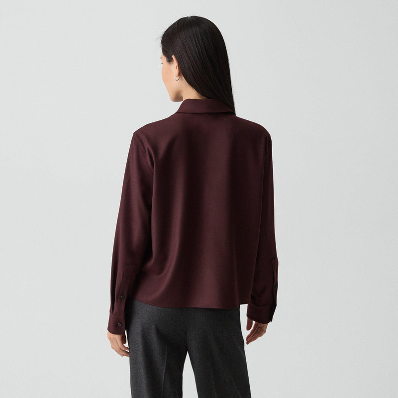Boxy Shirt in Sleek Flannel 4