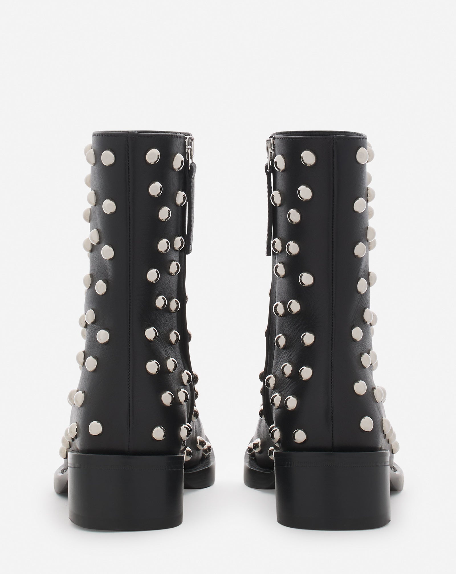 MEDLEY STUDDED LEATHER ANKLE BOOTS - 4