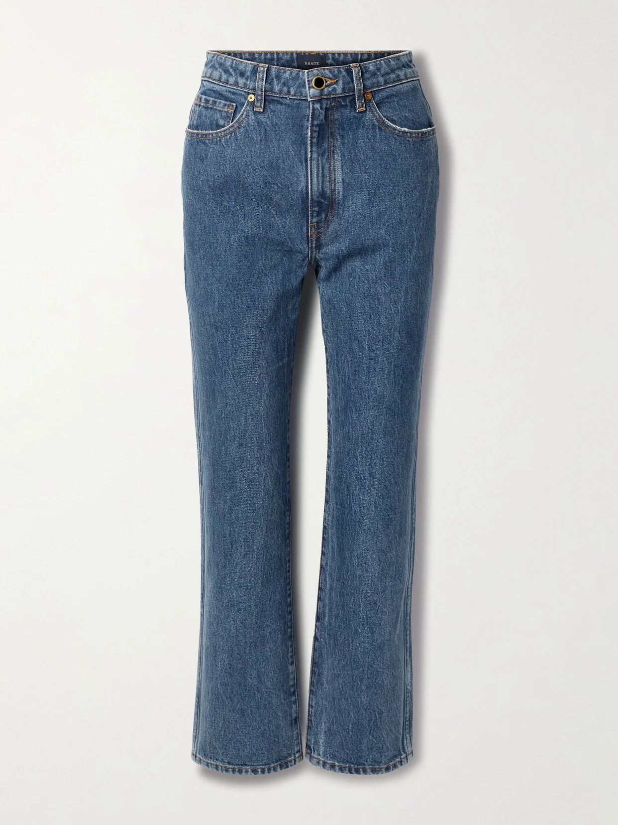 Abigail Cropped High-rise Straight-leg Jeans - 1