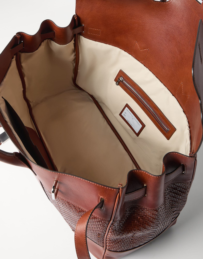 Braided calfskin and cowhide country bag 5