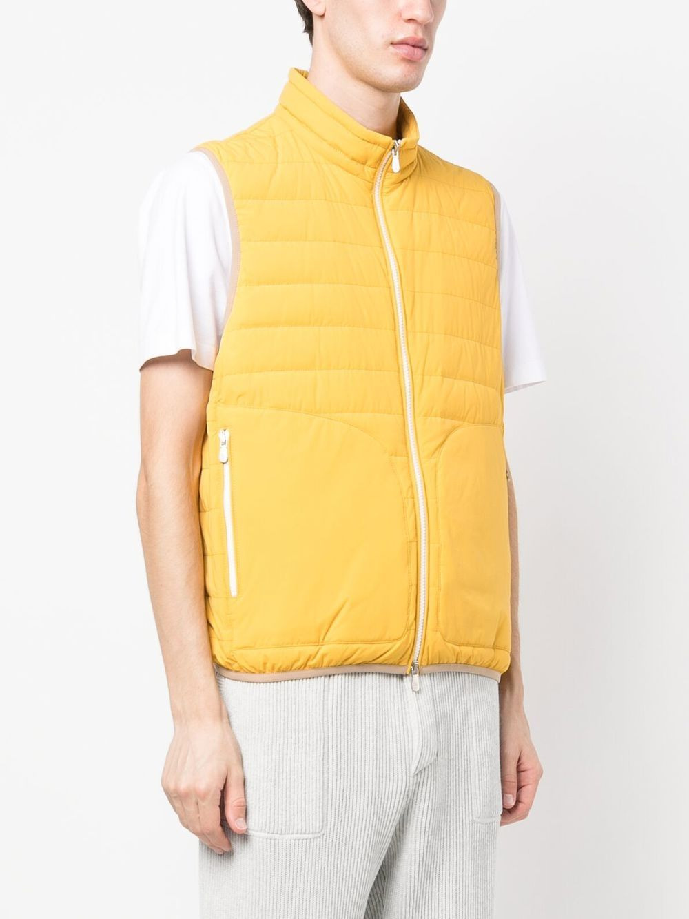 feather-down padded gilet - 3