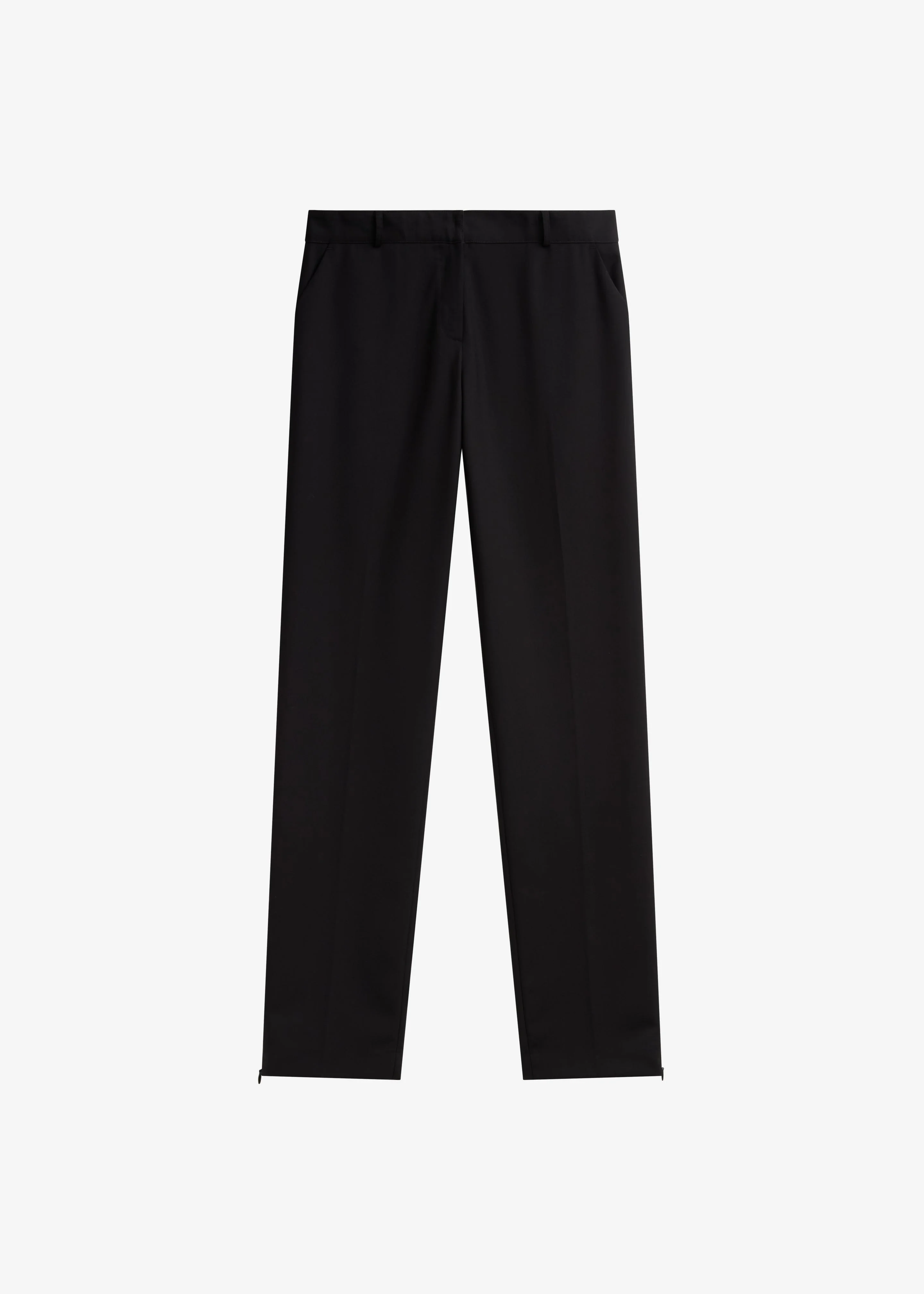 Nantes Straight Trousers - Black - 1