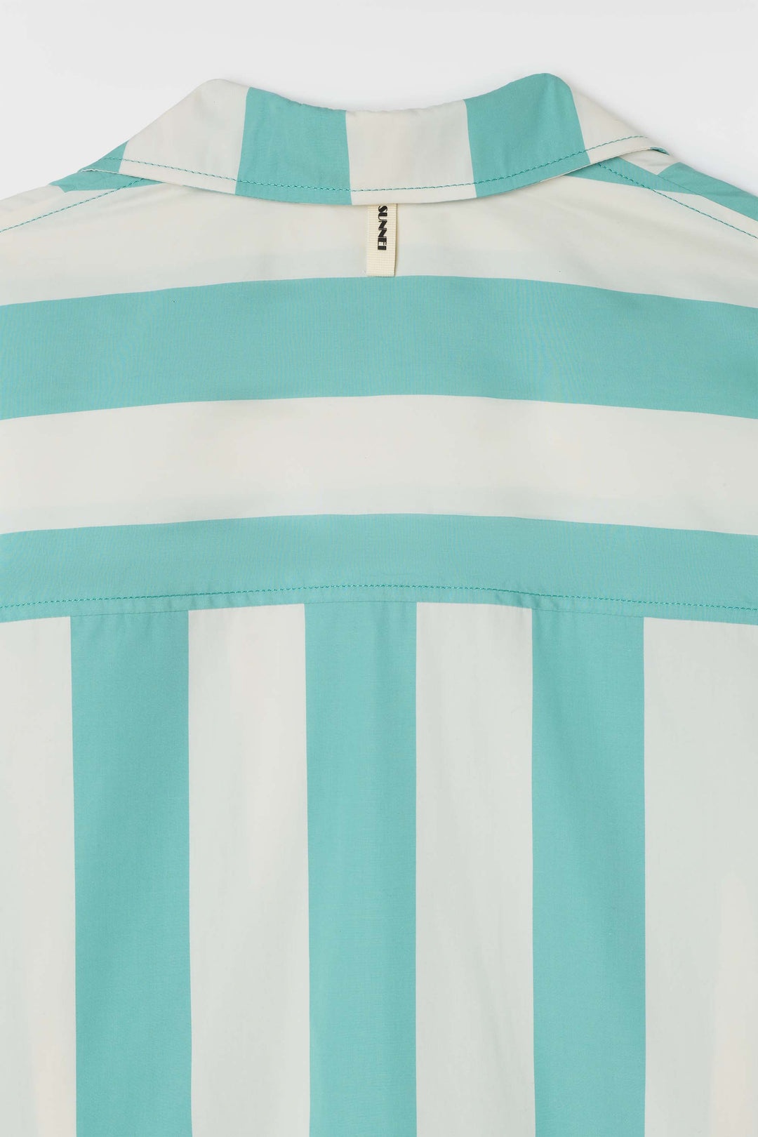 MEGA OVER SHIRT / off white & green stripes - 6