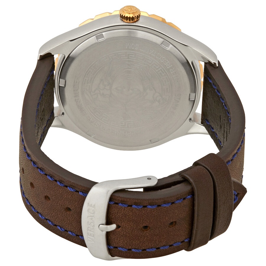 Versace Hellenyium GMT Blue Dial Men's Watch V11080017 - 3