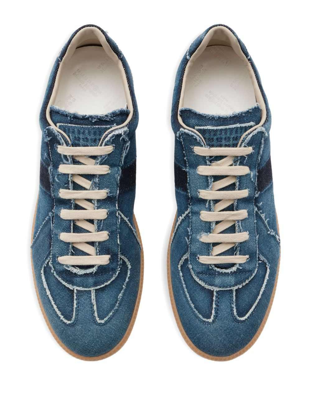 Ripped Replica lace-up sneakers - 4