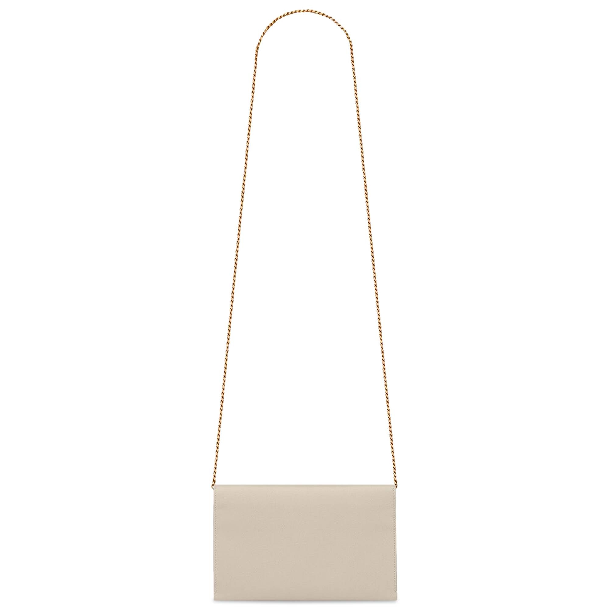 Saint Laurent Uptown Chain Wallet 'Crema Soft' - 2