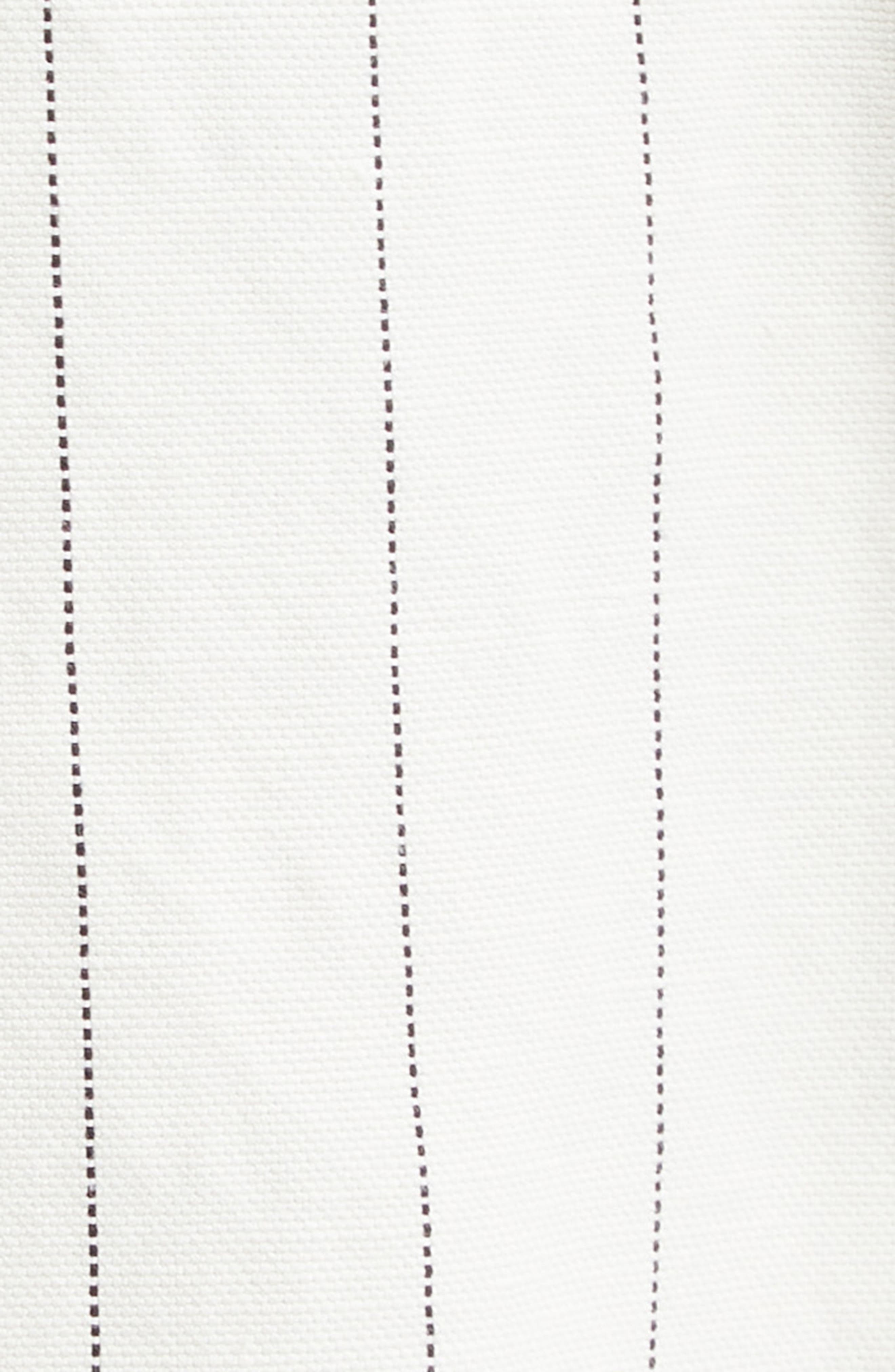 Giuliva Pinstripe High Waist Linen & Cotton Wide Leg Trousers - 7
