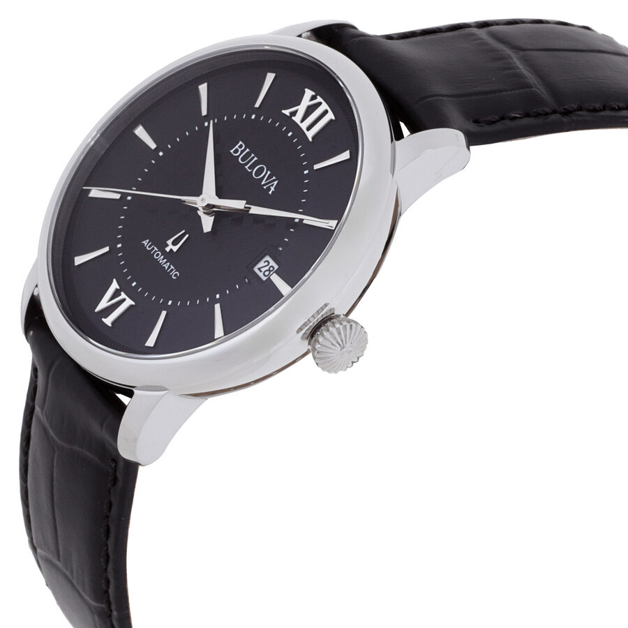 Bulova - Bulova Hudson Automatic Black Dial Men's Watch 96B441 - 2