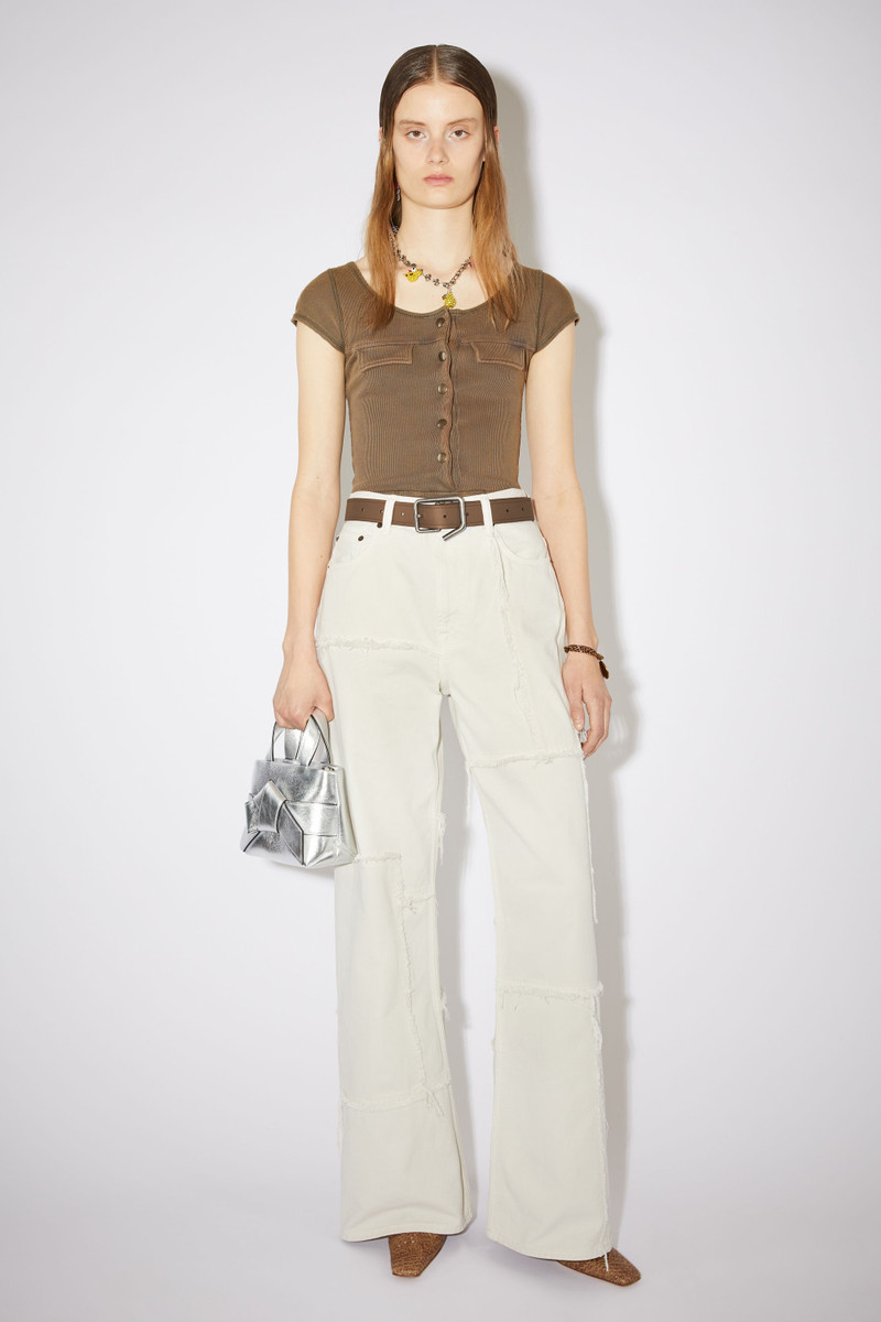 Acne Studios Deconstructed buckle belt - Camel brown outlook