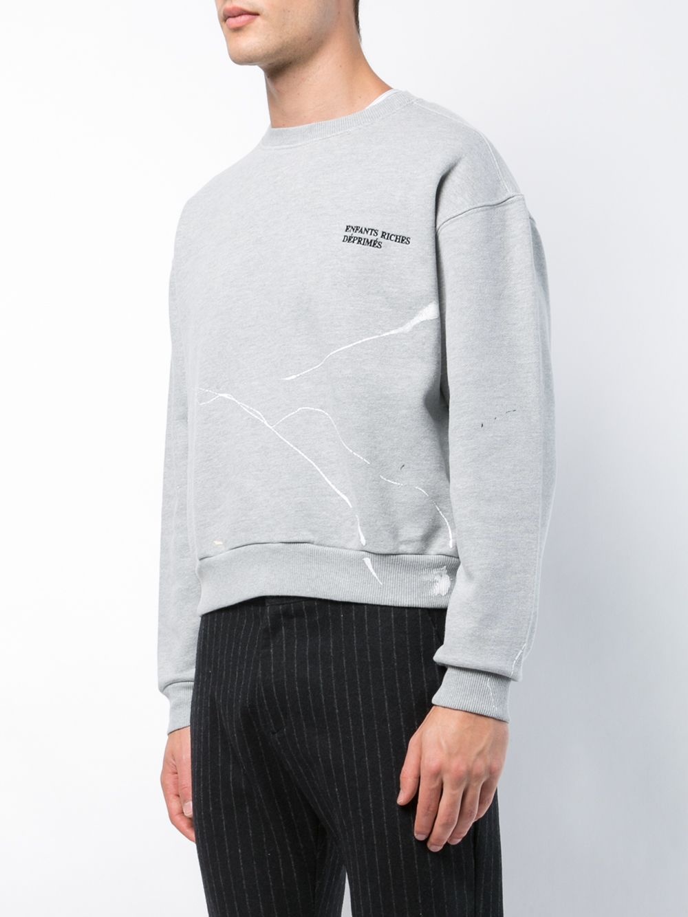 fleece crew neck sweatshirt - 3