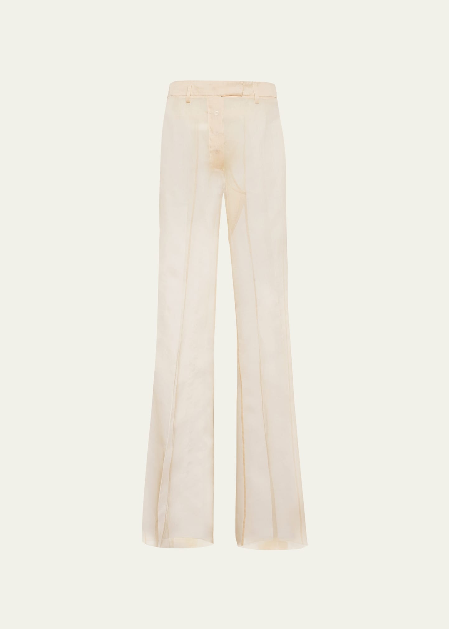Flared Organza Pants - 1
