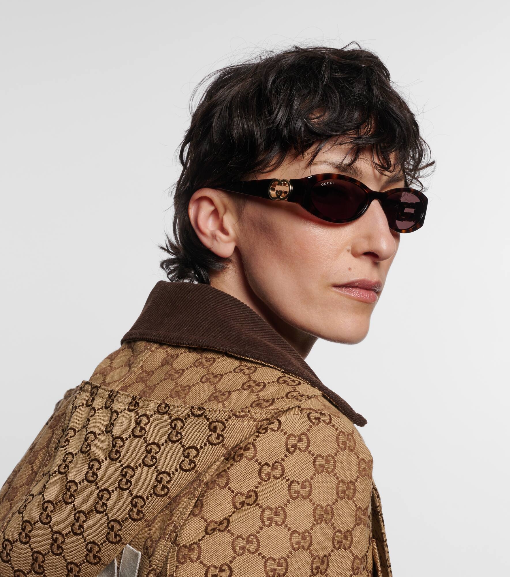 Interlocking G oval sunglasses - 6