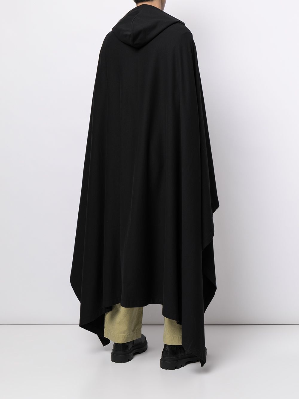 long hooded cape coat - 3