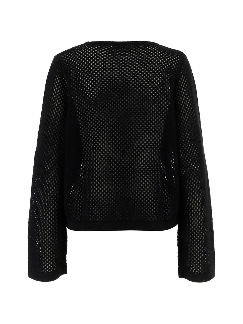 Allude geometric openwork sweater outlook