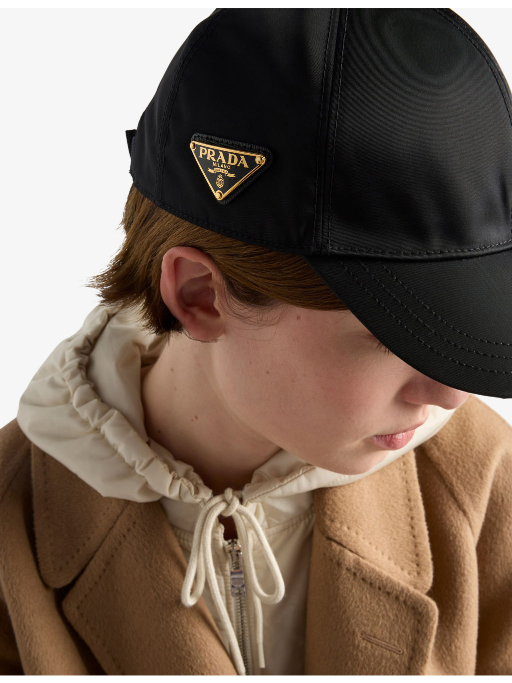 Logo-plaque recycled-nylon baseball cap - 2