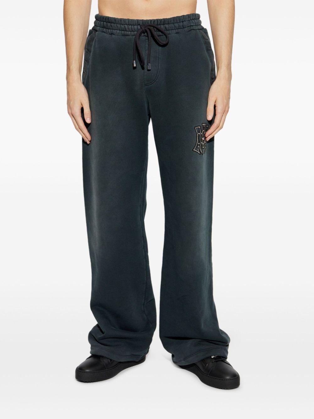 embroidered-logo sweatpants - 3