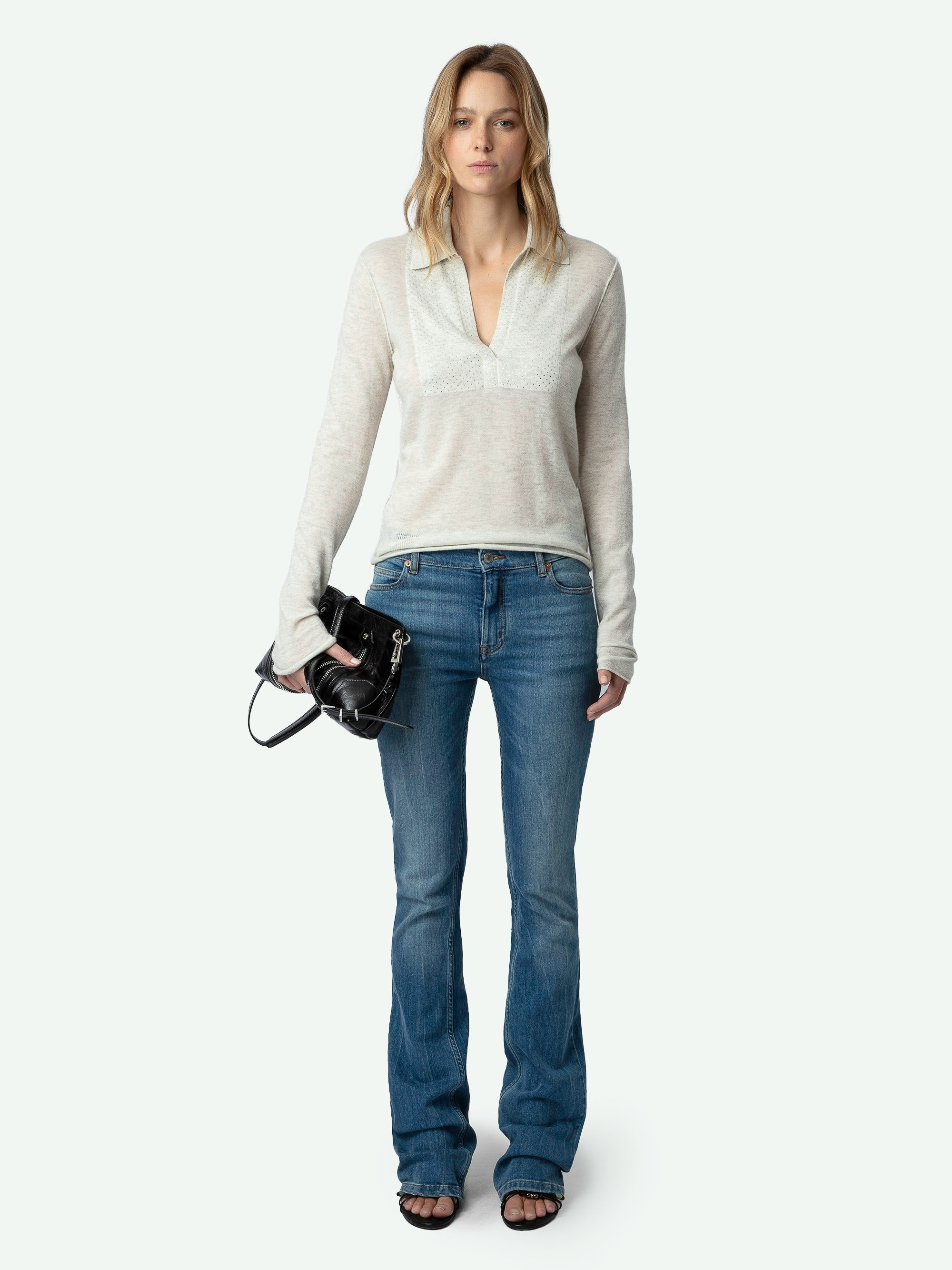 Sally Diamante Cashmere Sweater - 2