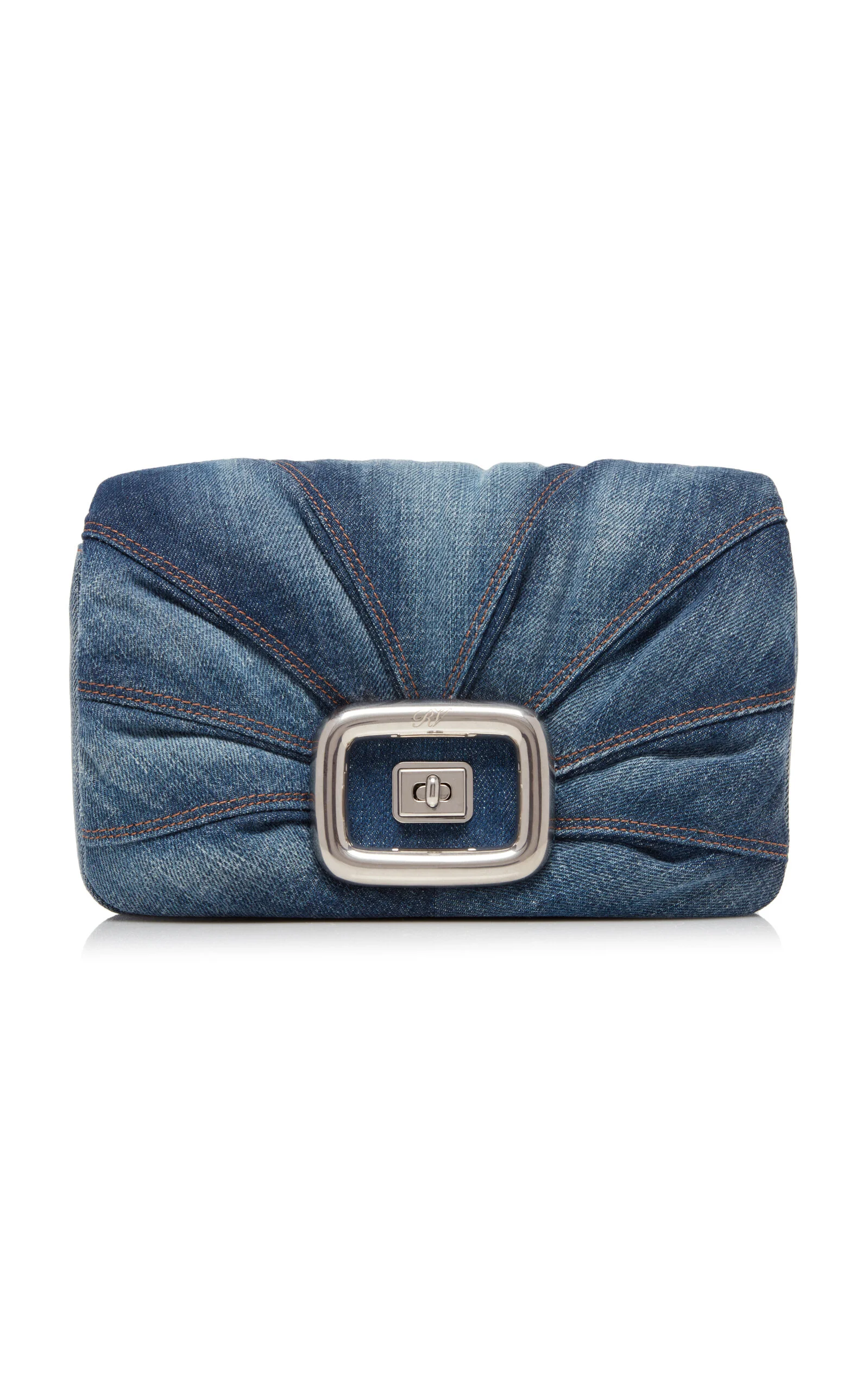 Viv' Choc Me Silver-Tone Denim Bag blue - 1