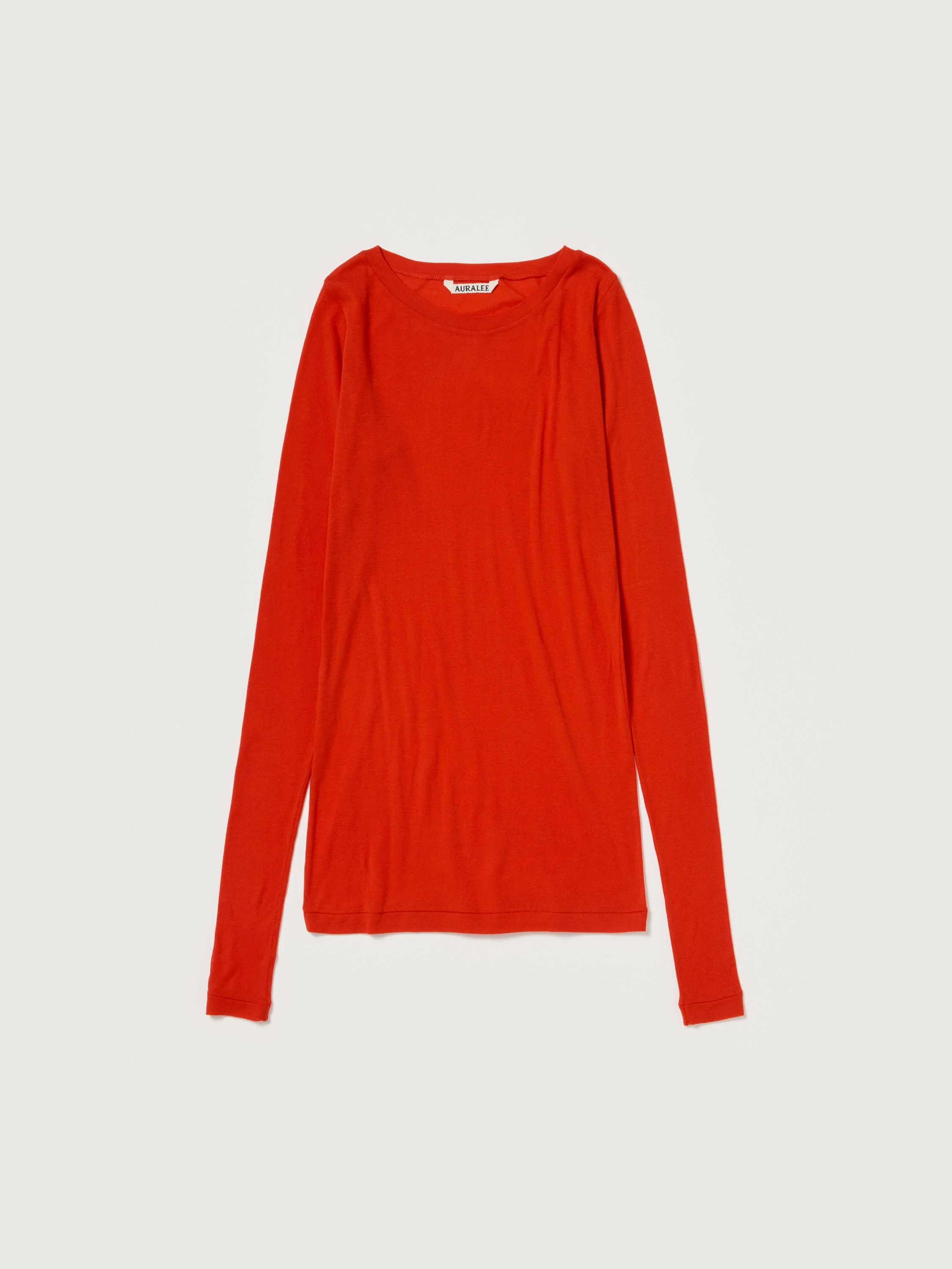 SUPER HIGH GAUGE SHEER RIB WIDE-NECK L/S TEE - 1