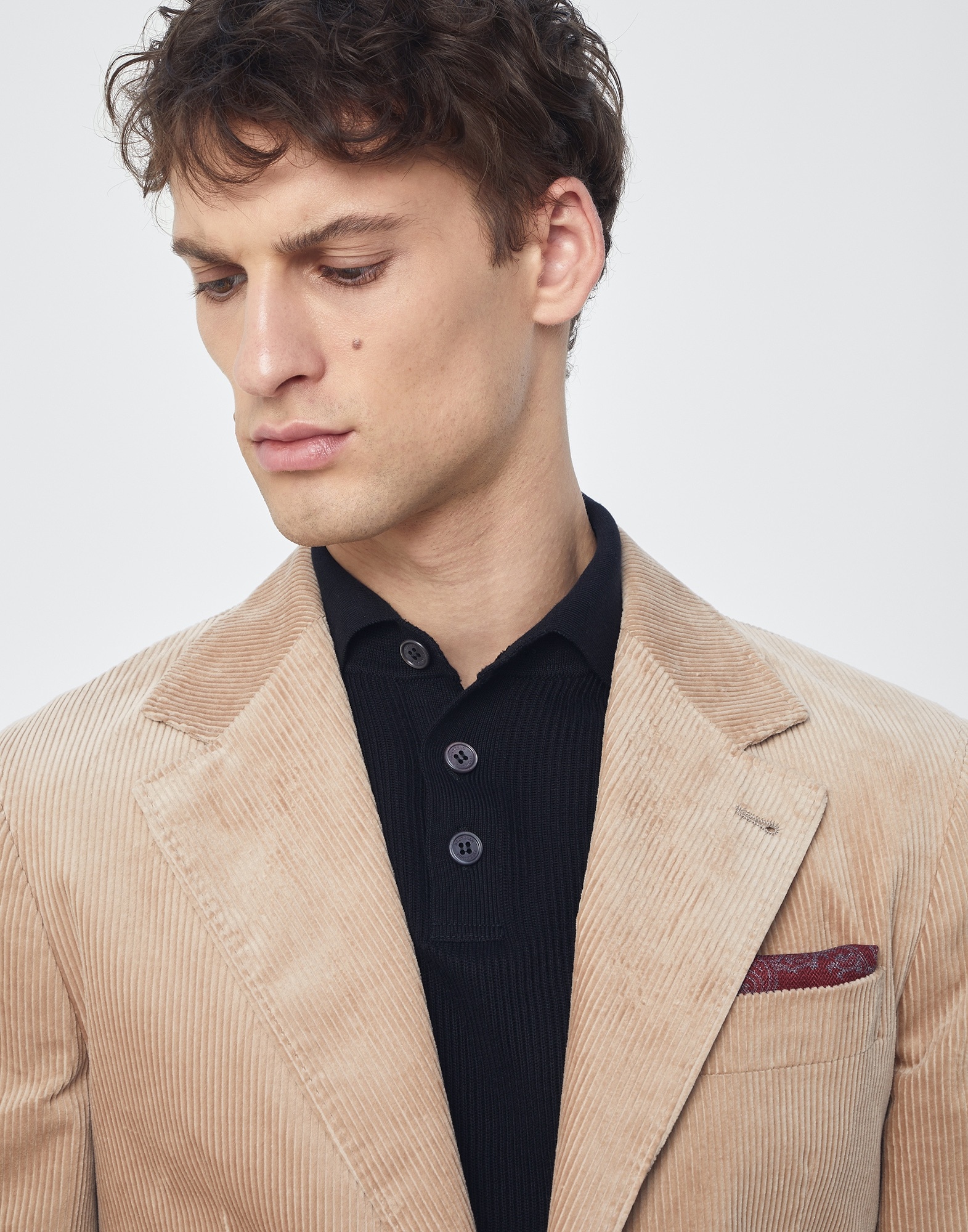 Silk pocket square with paisley design - 3