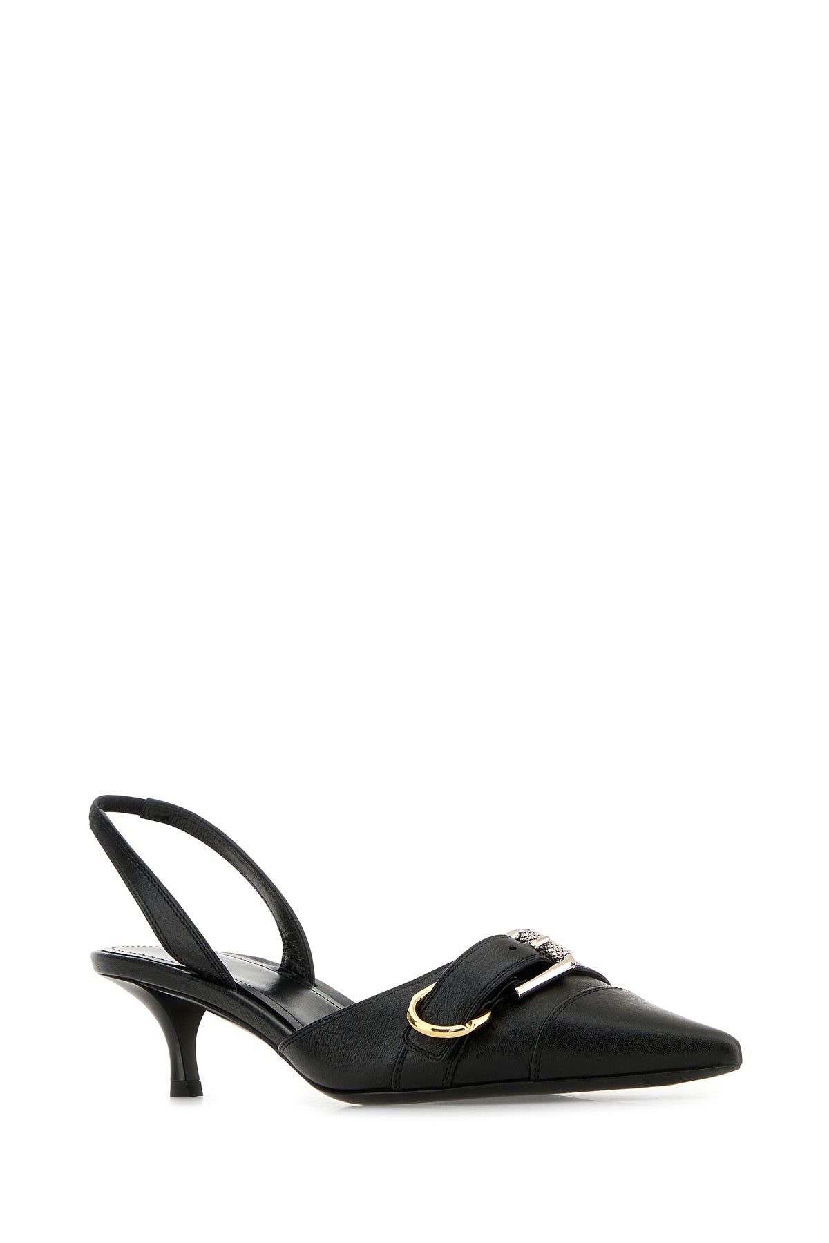 Black leather Voyou pumps - 2