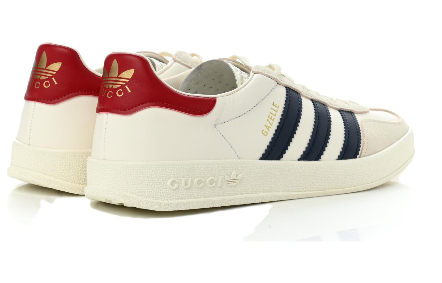 (WMNS) adidas Gazelle x Gucci 'White Navy' 707861-UTT10-9060 - 4