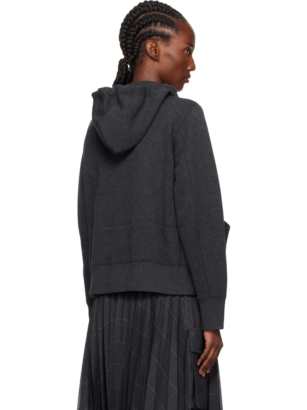 Gray Sponge Sweat Hoodie - 3