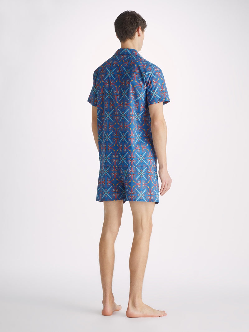 Men's Short Pyjamas Ledbury 64 Cotton Batiste Multi - 5