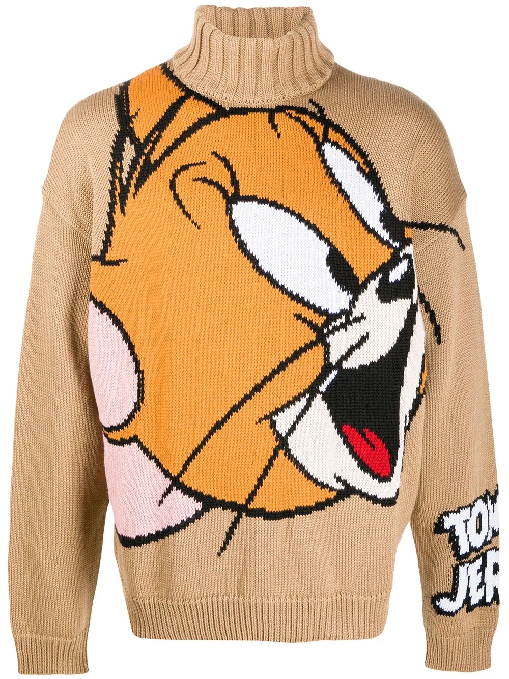 intarsia-knit cartoon jumper - 1