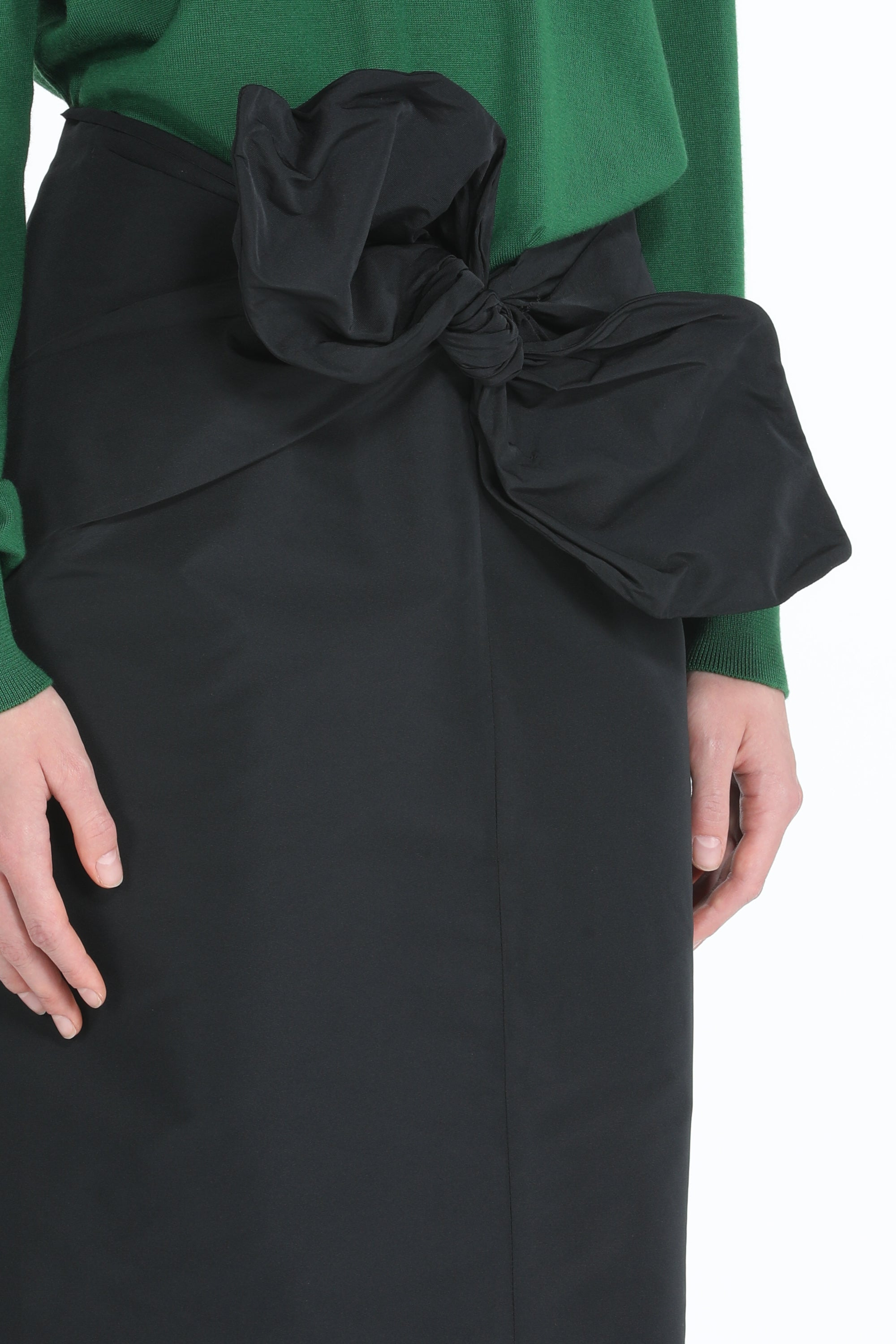 BOW-EMBELLISHED MIDI SKIRT - 5