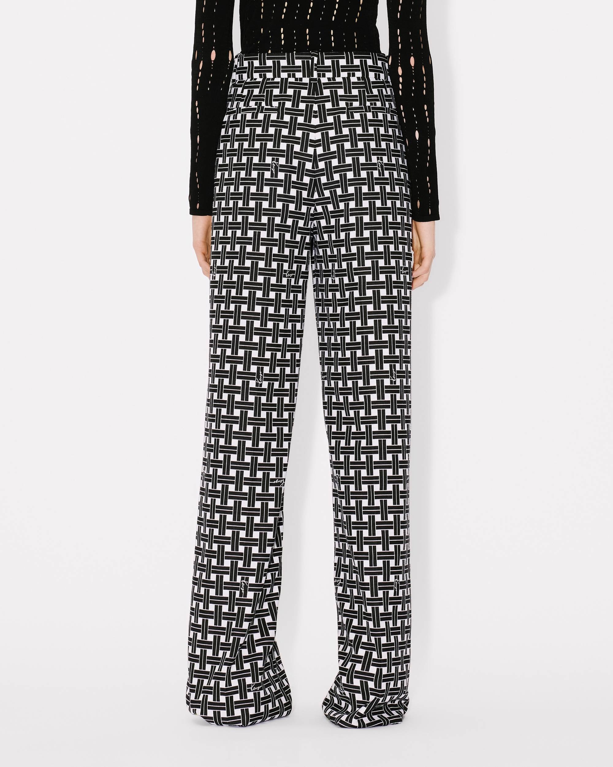 'KENZO Weave' wide pants - 5