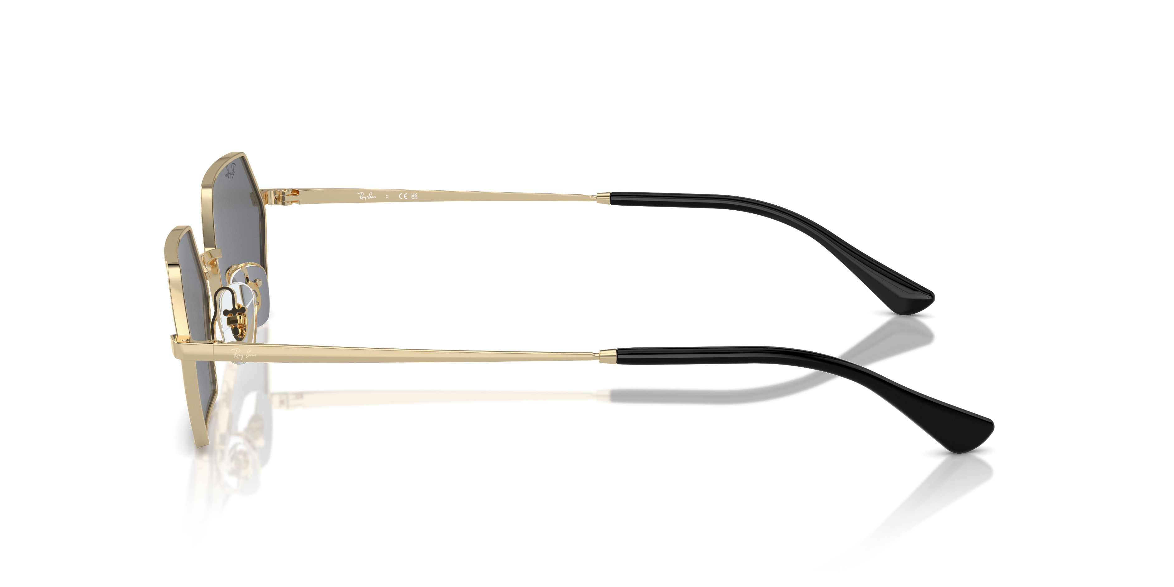 polipoliceRay-Ban レイバン　YEVI BIO-BASED Ray-Ban Yevi Bio-Based geometric-frame Sunglasses | Gold