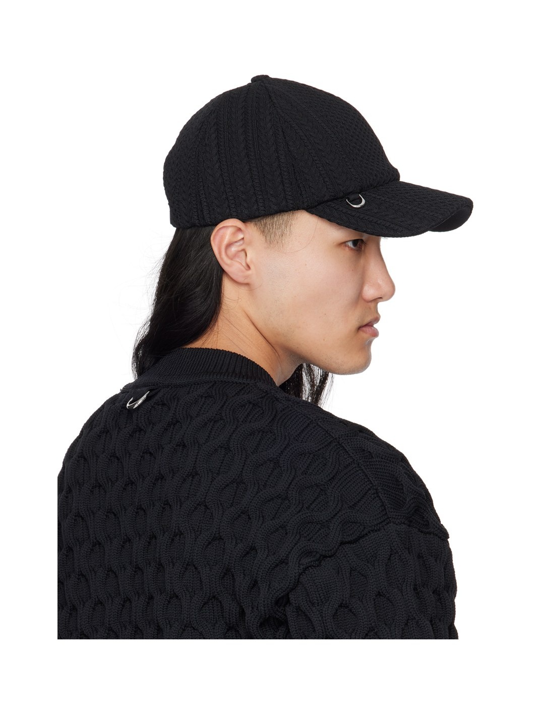 Black Les Sculptures 'La casquette Belo' Cap - 3