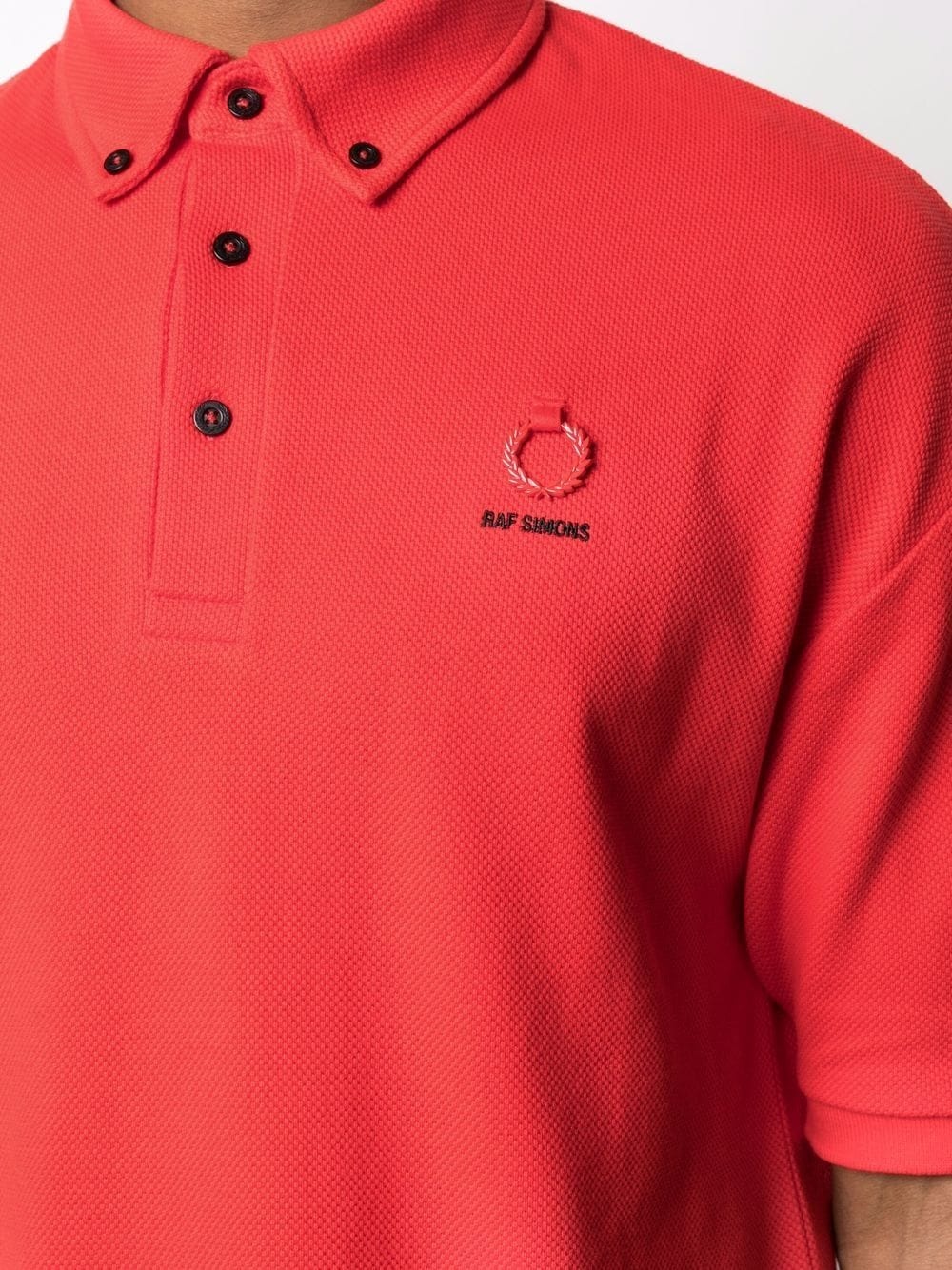 logo-embroidered polo shirt - 5