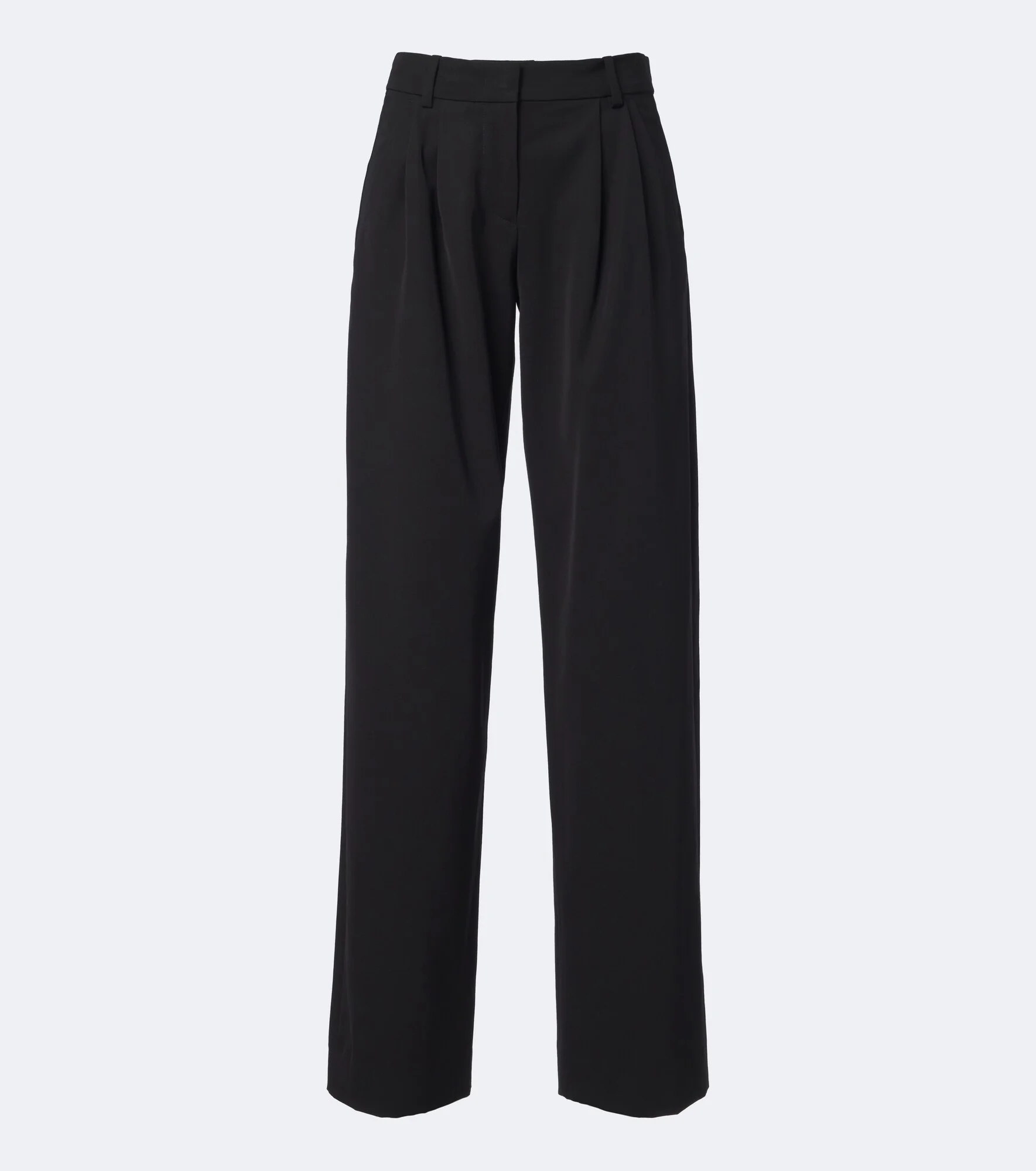 Lyda pleated virgin wool wide-leg pants - 1