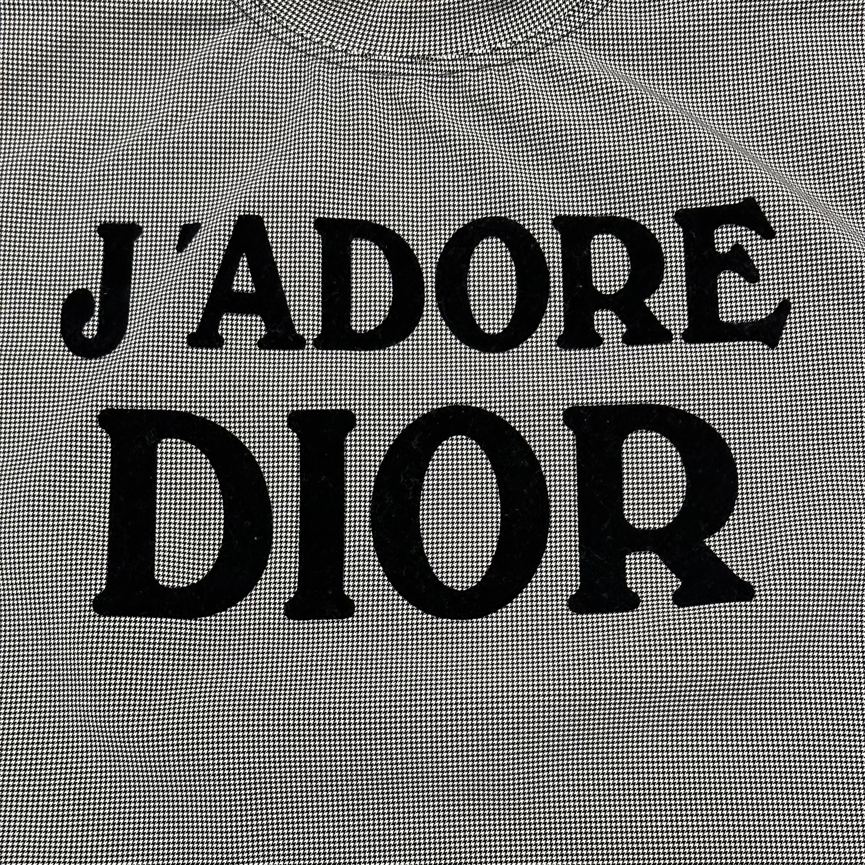 CHRISTIAN DIOR Fall Winter 2002 "J'ADORE DIOR" Houndstooth Print Tank Top - 3