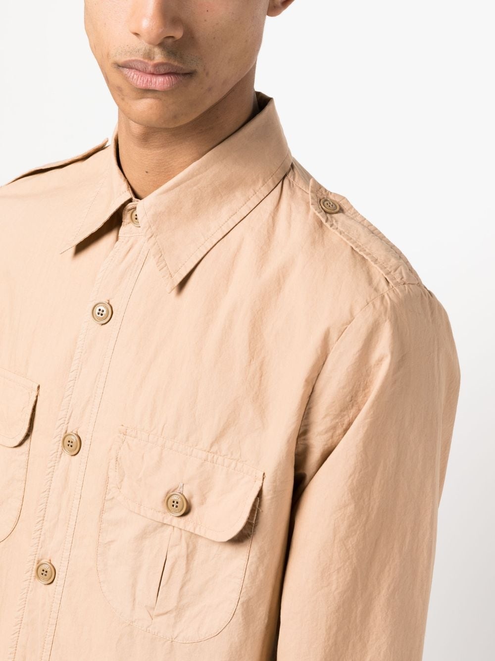 long-sleeve cotton shirt - 5
